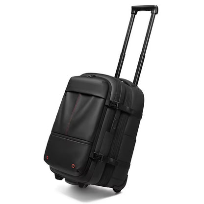 Travel Trolley Vacuum Compression Business Backpacks Pump for Man Wheeled Backpack on Wheels Luggage Rolling Bags for Boardable